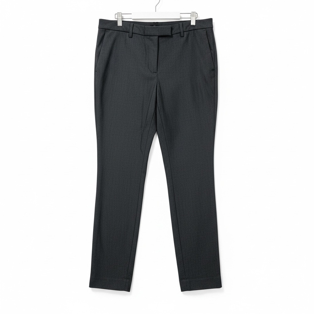 Crew Ryder Charcoal gray Straight Leg Stretch Trouser Pants Size 12 NWOT